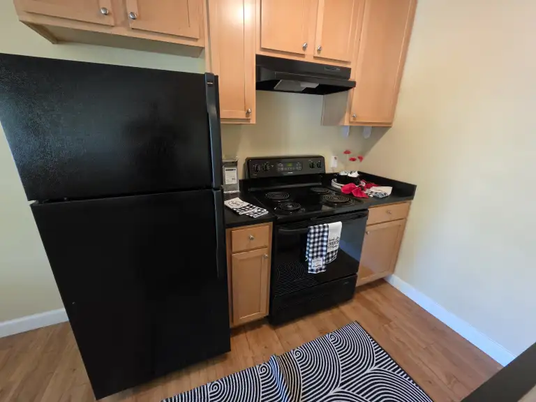 One bedroom kitchen appliances