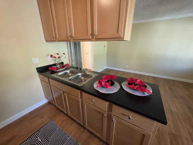 One bedroom kitchen counter